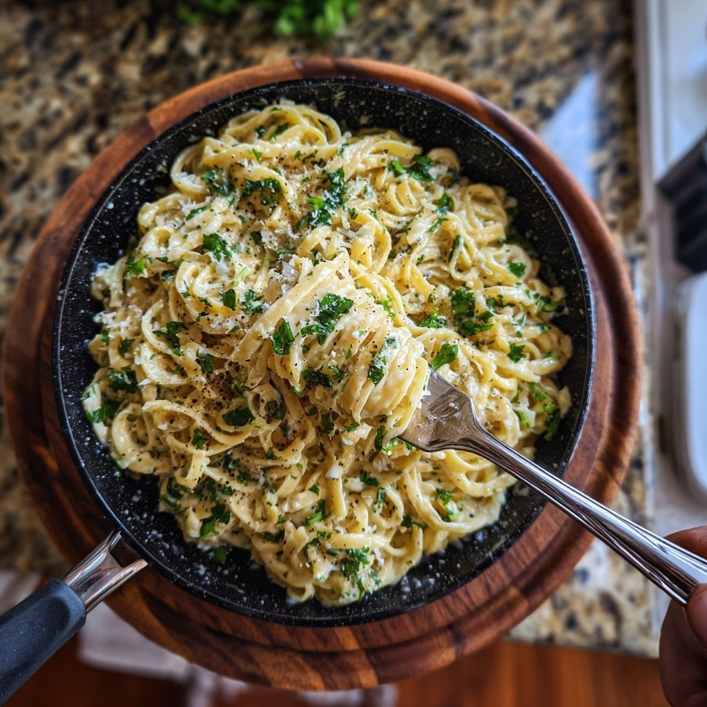 Easy Creamy Garlic Pasta
