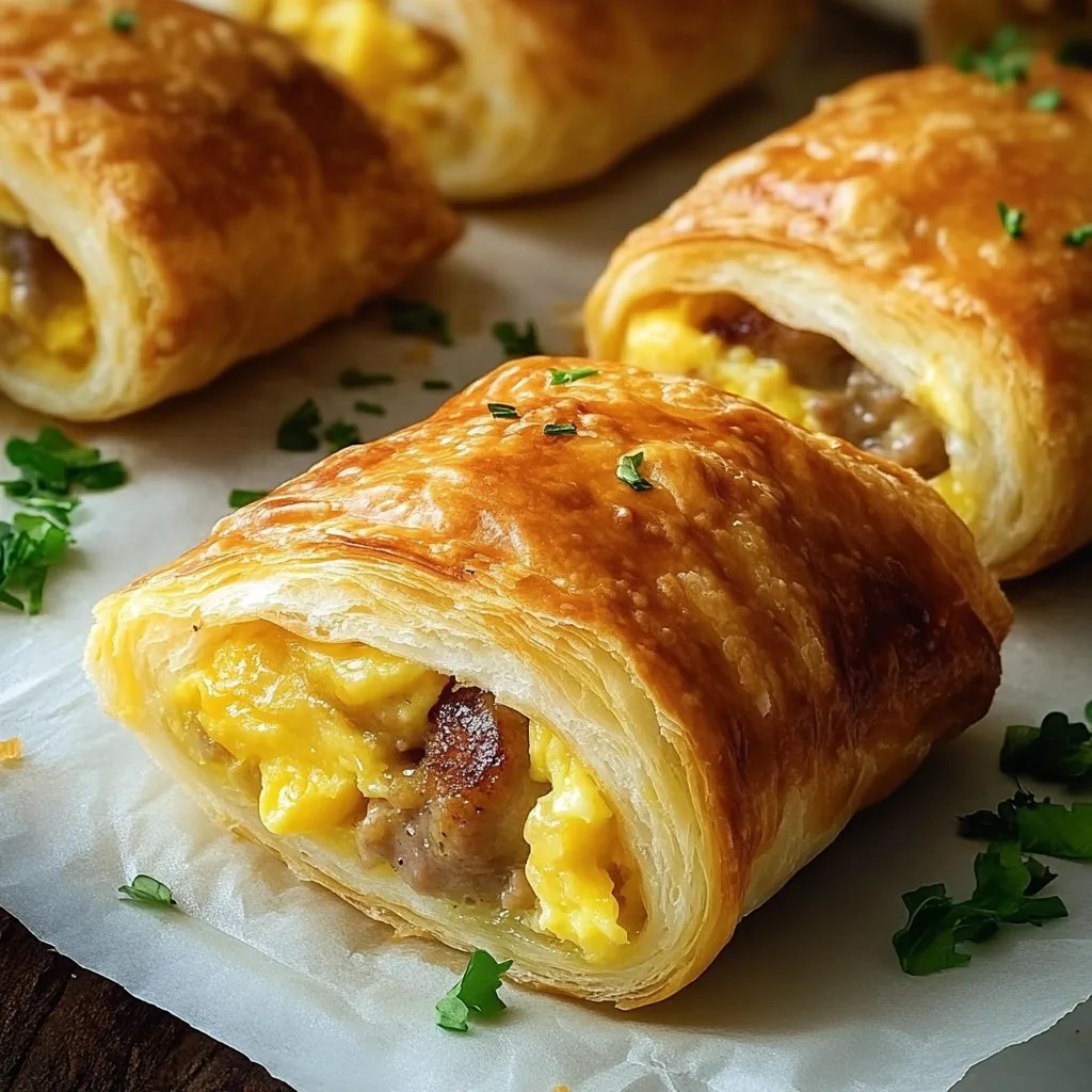 Sausage Egg Breakfast Rolls