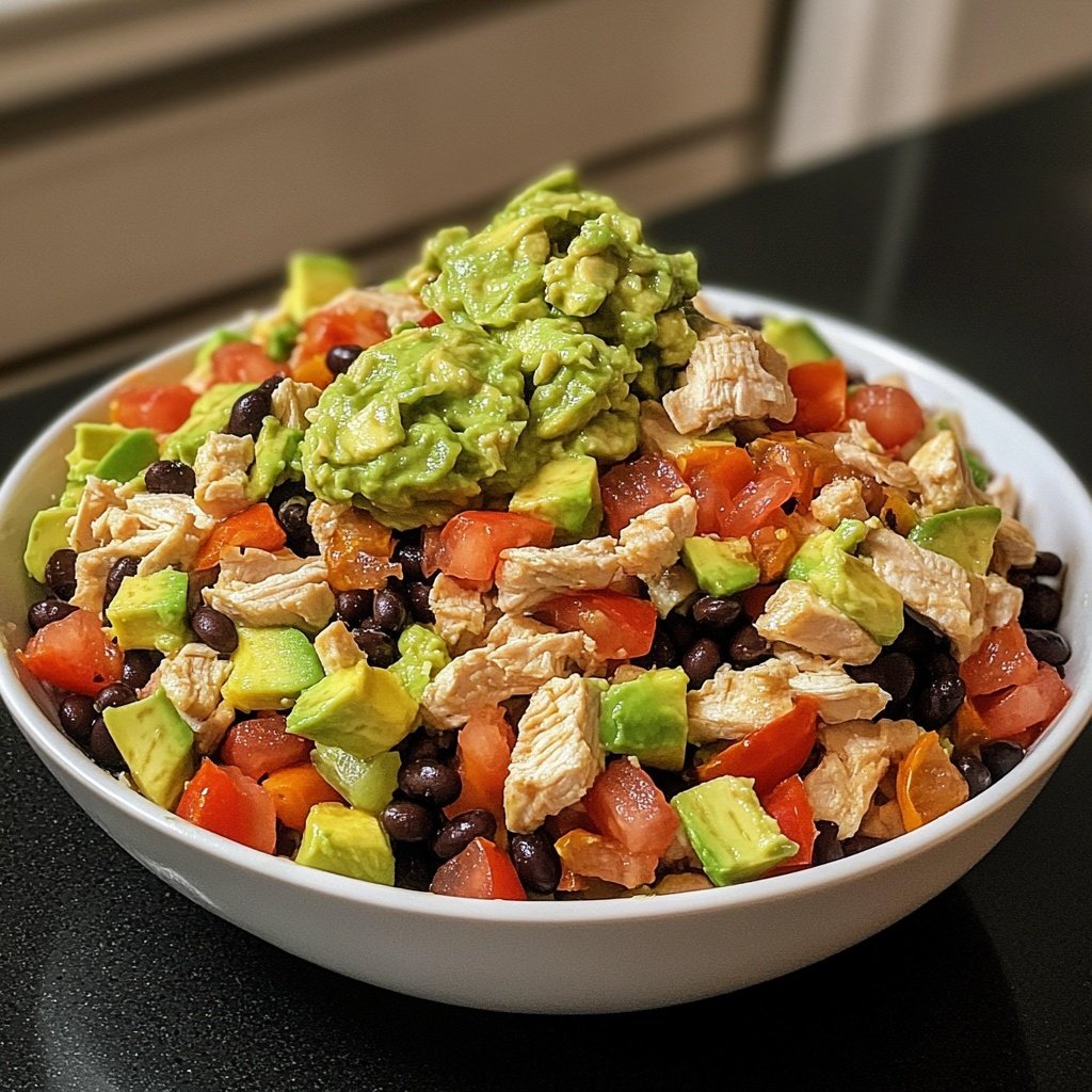 Light Chicken Burrito Bowl Lunch