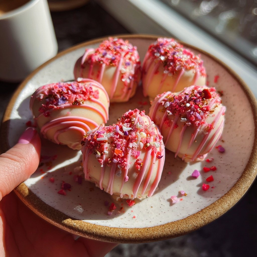 Valentines Snacks Strawberry Yogurt Bites