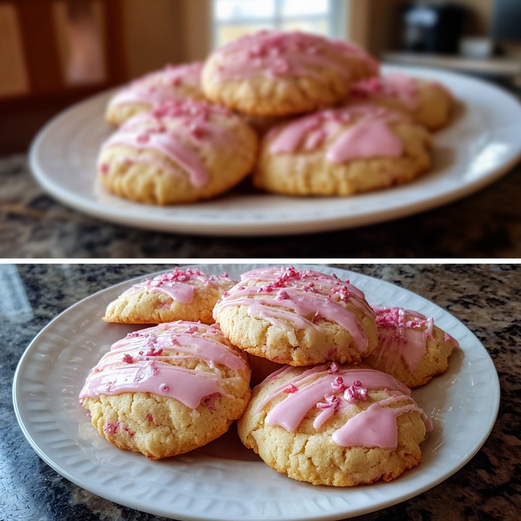 Spring Strawberry Sugar Cookies