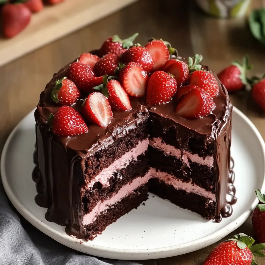 Strawberry Chocolate Cake