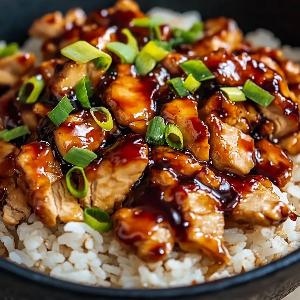 Quick & Healthy Honey BBQ Chicken Rice
