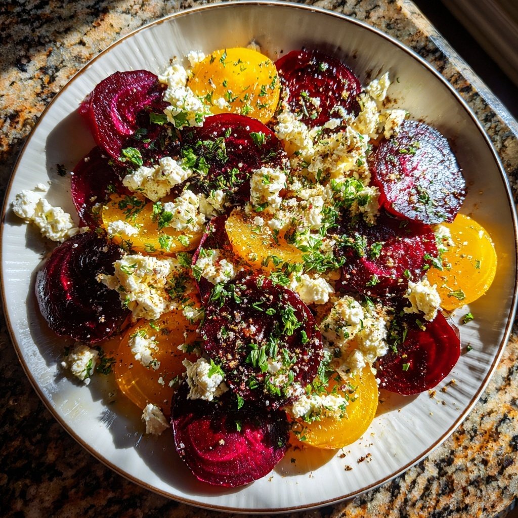 Romantic Beet and Goat Cheese Salad