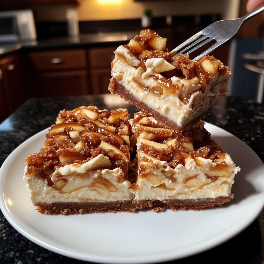 Caramel Apple Cheesecake Bars Recipe