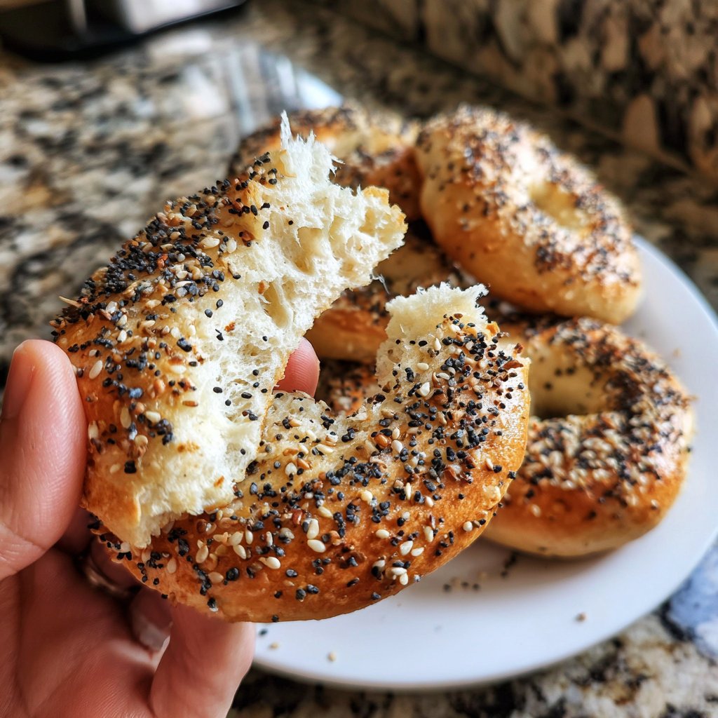 Soft Air Fryer Yogurt Bagels