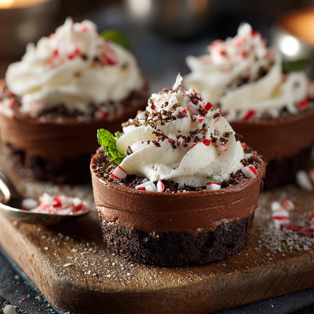 Chocolate Mint Dessert Cups