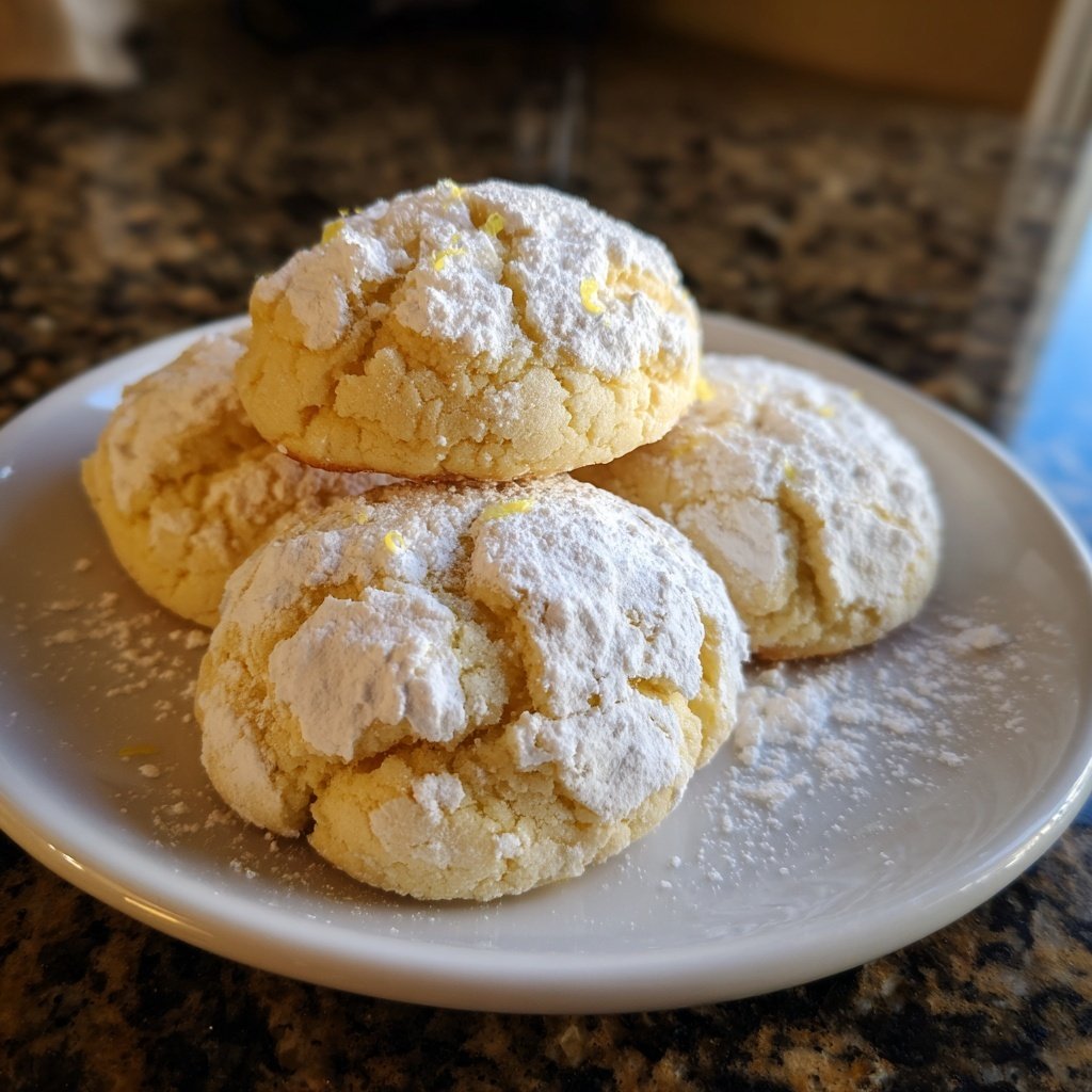 Lemon Crinkle Cookies - Herbs & Flour