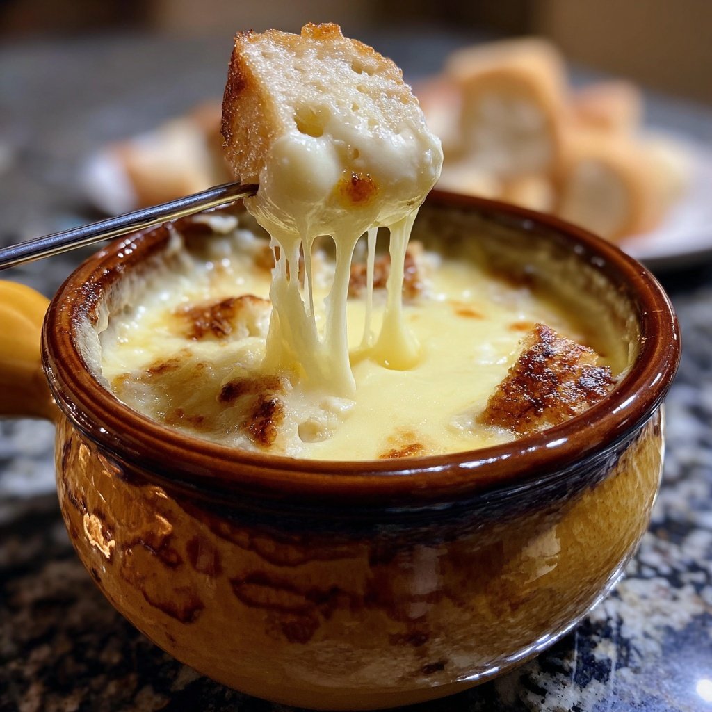 Fondue with Swiss Cheese and Kirsch