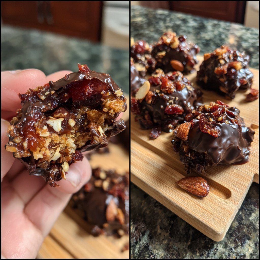 Chocolate Almond Date Clusters