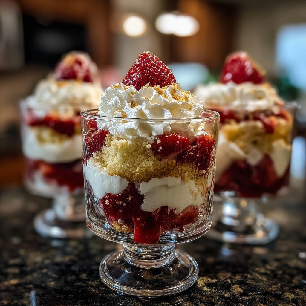 Strawberry Shortcake Trifle Cups