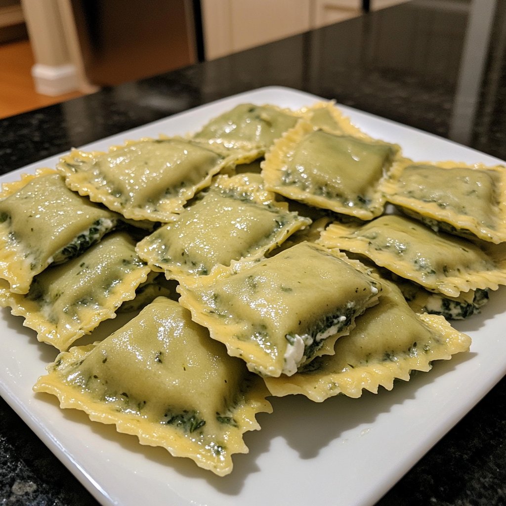 Romantic Spinach and Ricotta Ravioli