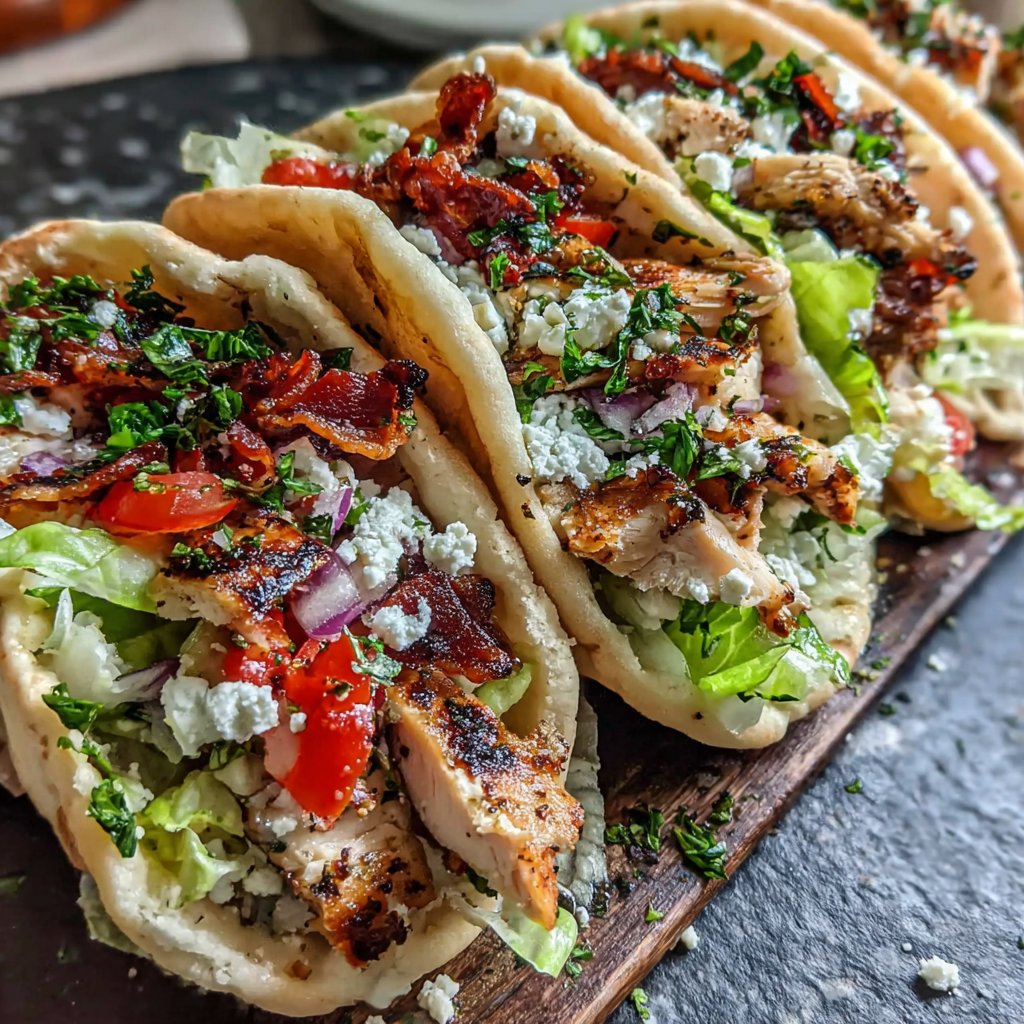 Grilled Chicken Pita Pockets