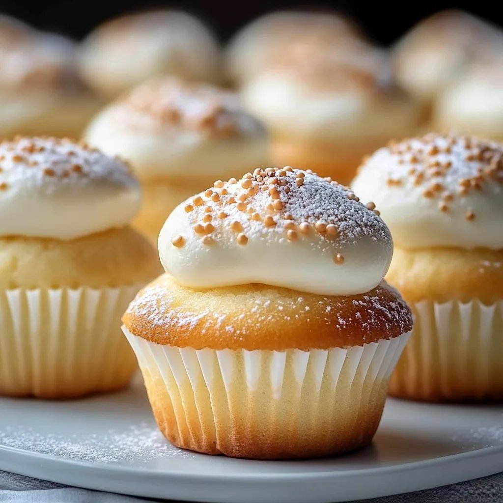 Soft and Fluffy Japanese Cotton Cheesecake Cupcakes