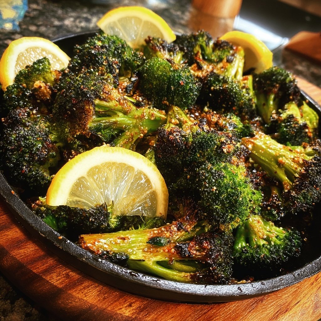 Roasted Broccoli With Garlic And Lemon