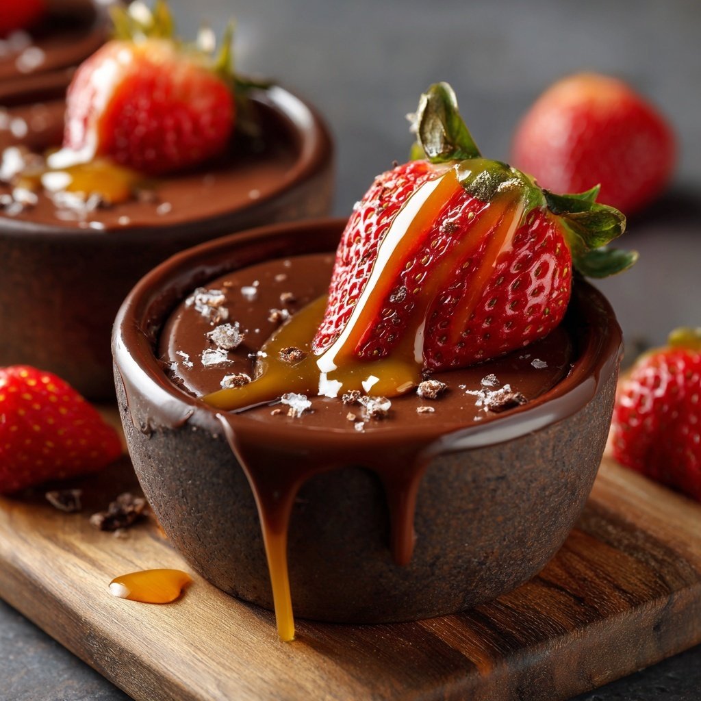 Dubai Chocolate Strawberry Cup With Date Syrup