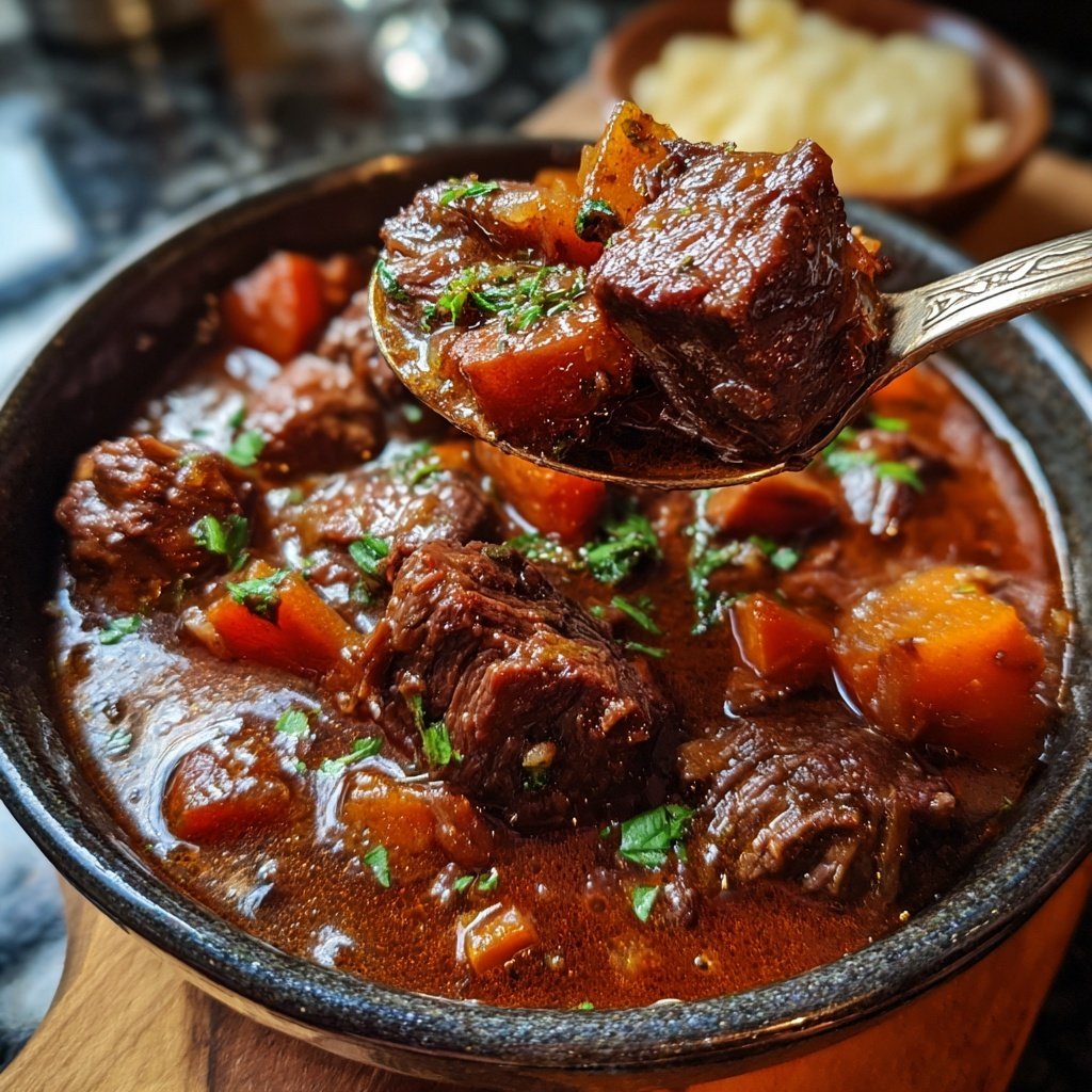 Slow Cooker Beef Bourguignon