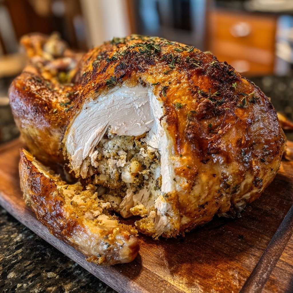 Seasonal & Festive Thanksgiving Herb Stuffed Turkey