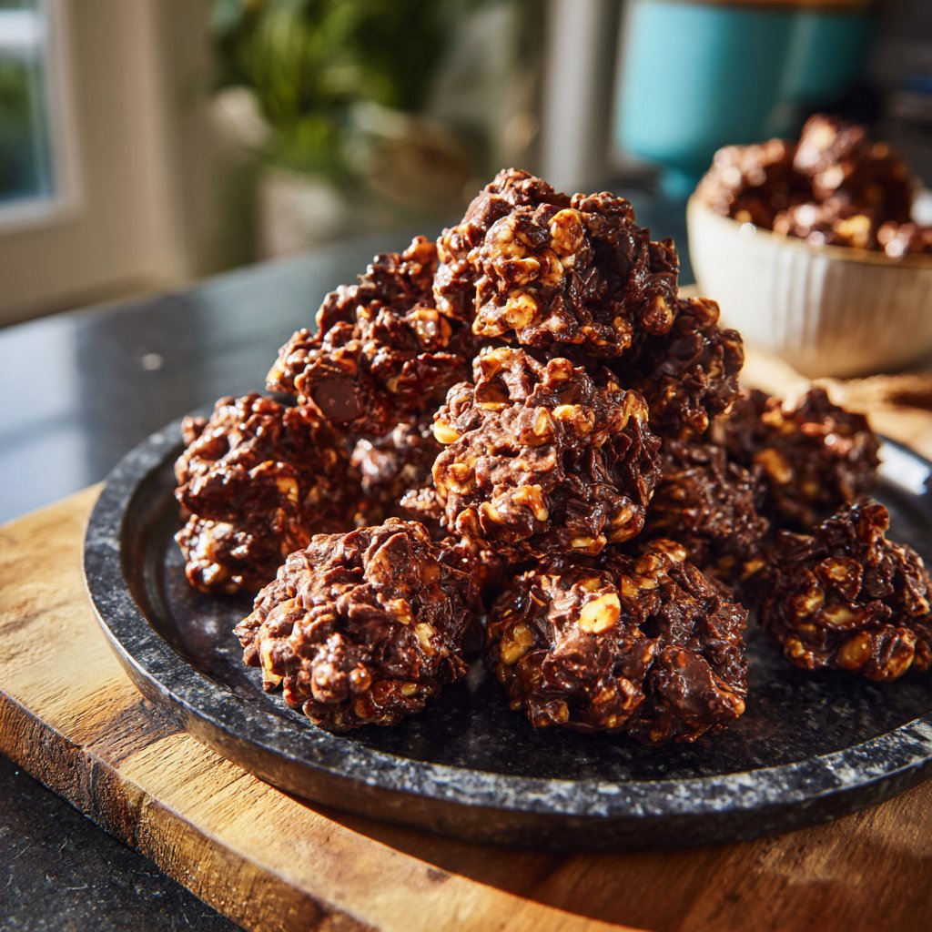 Chocolate Coconut Peanut Clusters