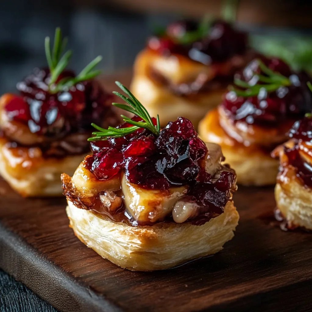 Baked Cranberry Brie Bites