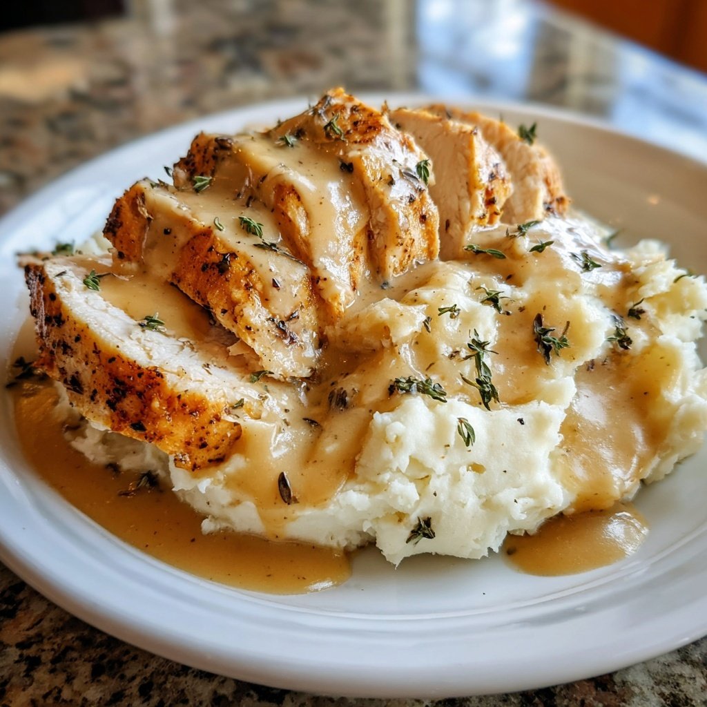 Comfort Food Creamy Chicken and Mashed Potatoes