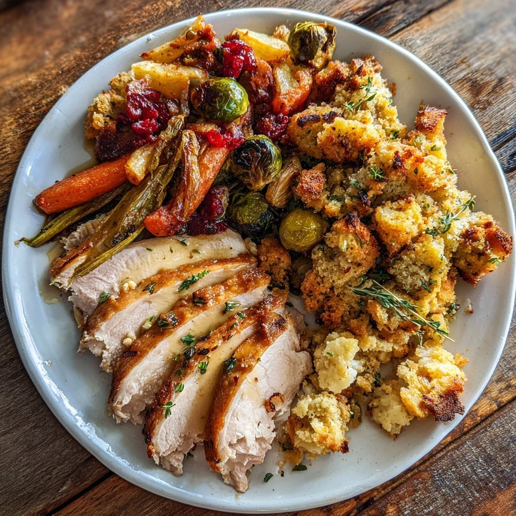 High Protein Turkey Dinner Plate
