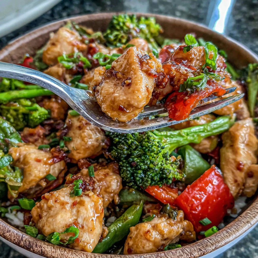 Easy Healthy Stir Fry Chicken Bowl