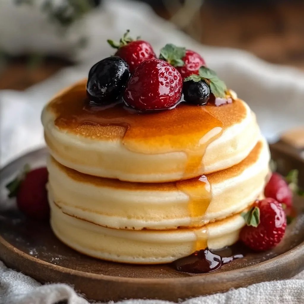 Fluffy Japanese Soufflé Pancakes