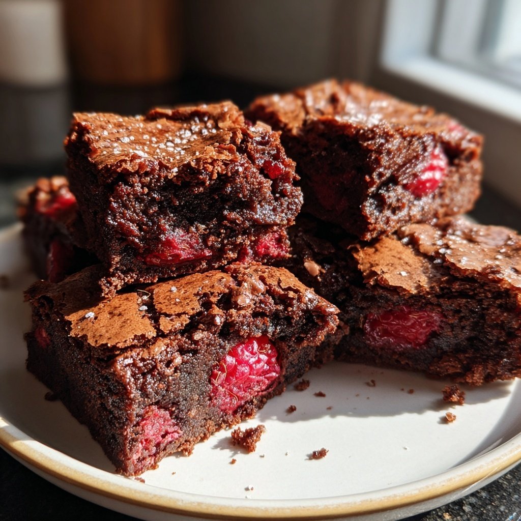 Chocolate Raspberry Brownies