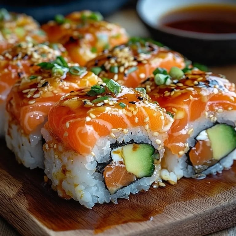 Easy Spicy Salmon Sushi Bake