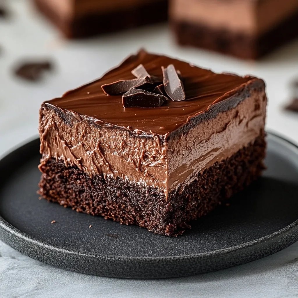 Chocolate Mousse Brownies
