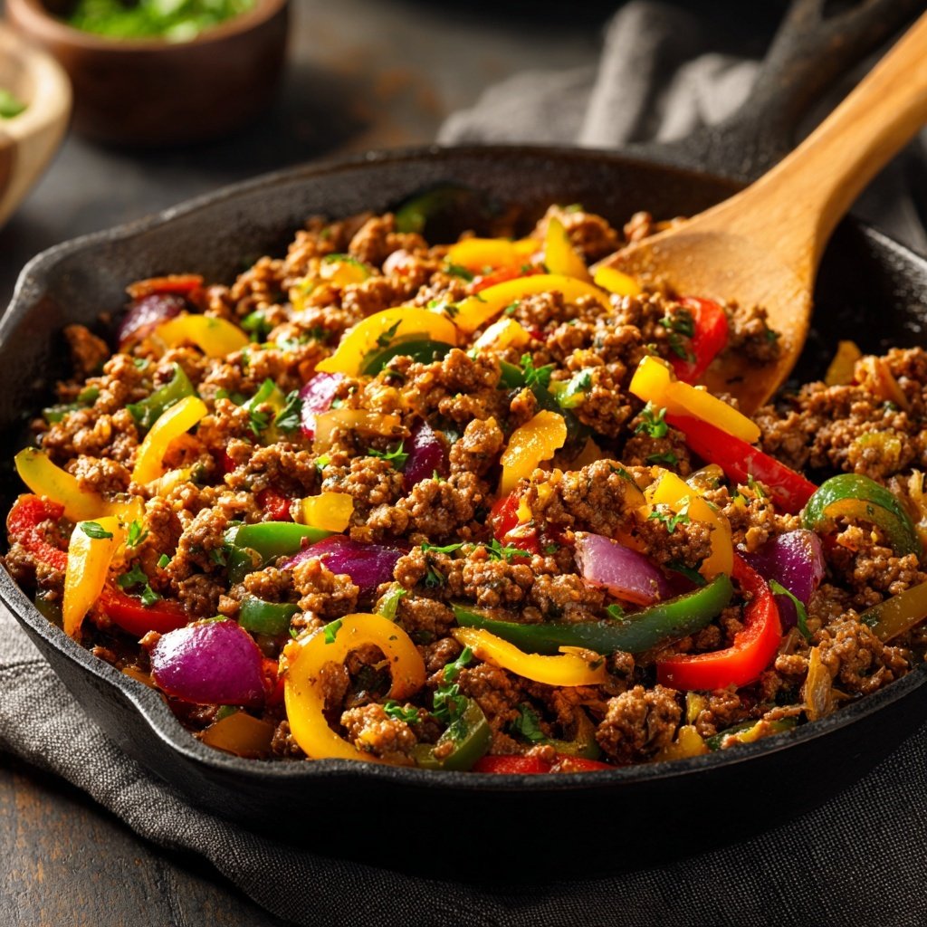 Ground Beef Skillet With Vegetables