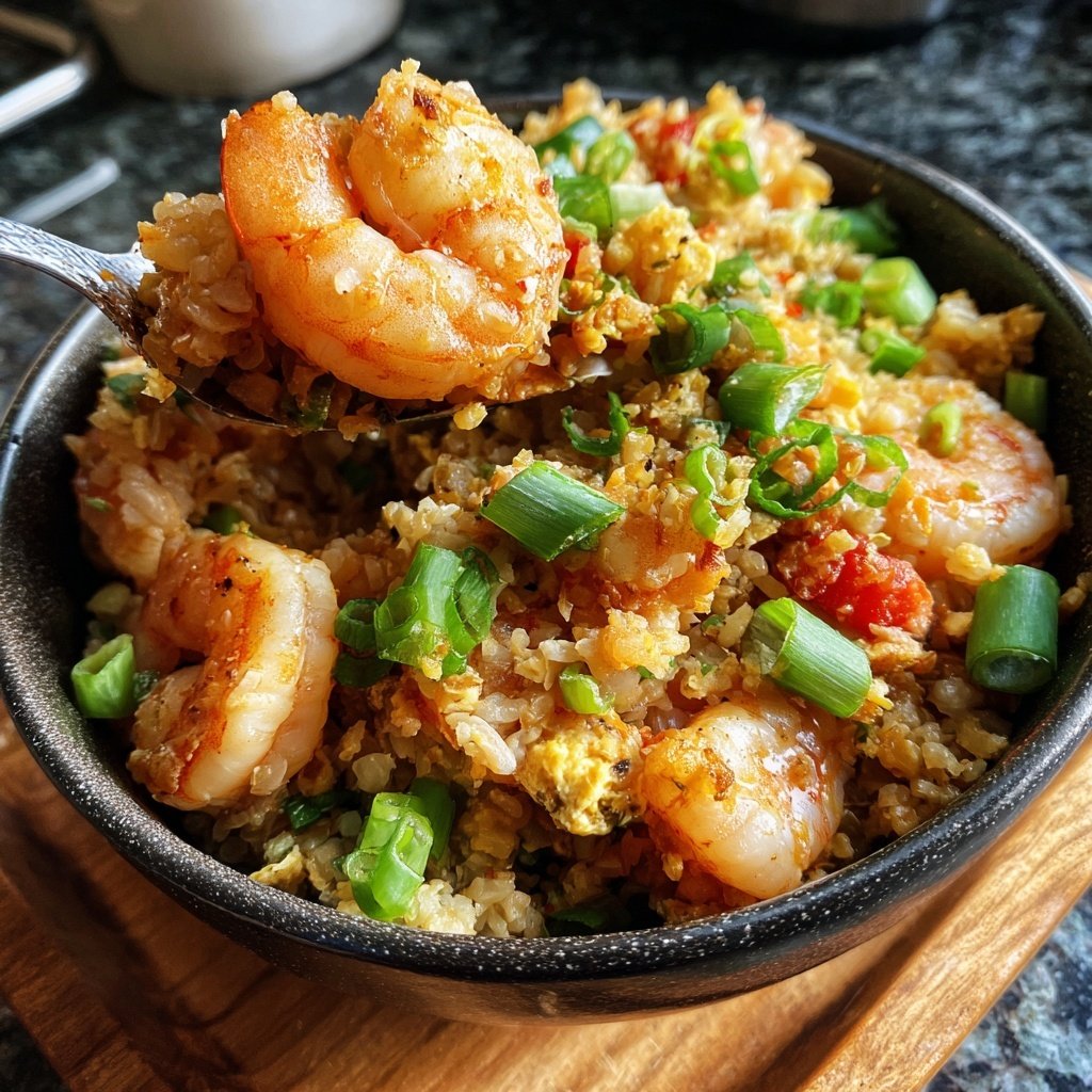 High Protein Shrimp Rice Bowl